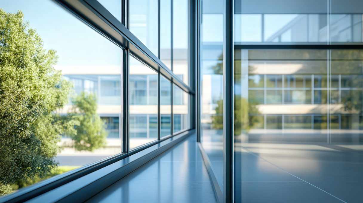 Commercial insulated glass installation